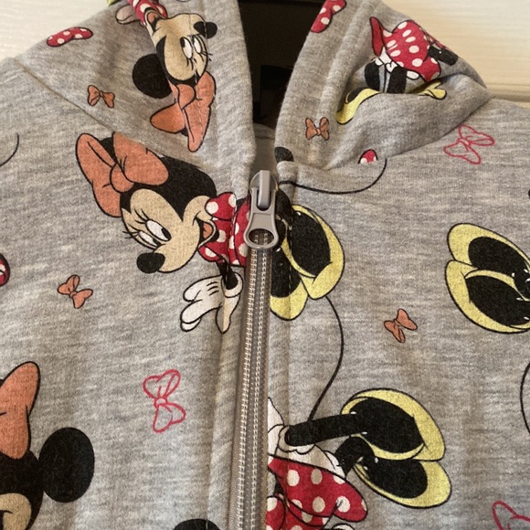 kids mini mouse zip up sweat jacket - Picture 2 of 4